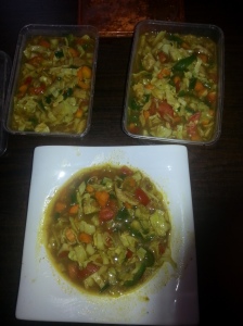 This cabbage soup, 4servings, cost me under 1k... haba